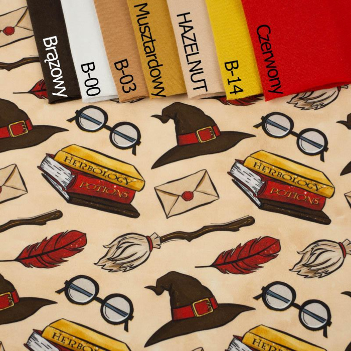 MAGIC MIX PAT. 1 (MAGIC SCHOOL) / beige - Viscose jersey