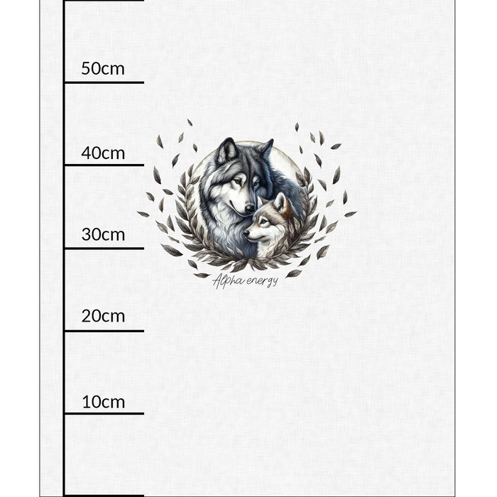 CUTE ANIMALS wz.17 - panel (60cm x 50cm) Wintersweat angeraut mit Elastan ITY