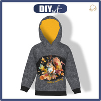 KID'S HOODIE (ALEX) - WATERCOLOR SQUIRREL - sewing set