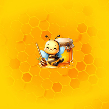 CUTE ANIMALS wz.4 - panel (60cm x 50cm)) Mušelín bavlněný