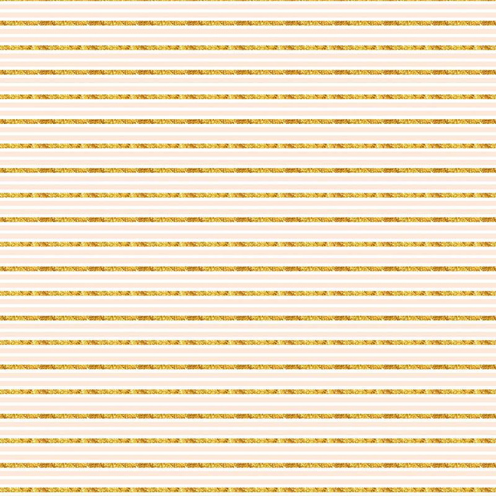 PASTEL STRIPES / GLITTER (PUMPKIN GARDEN) - Cotton woven fabric