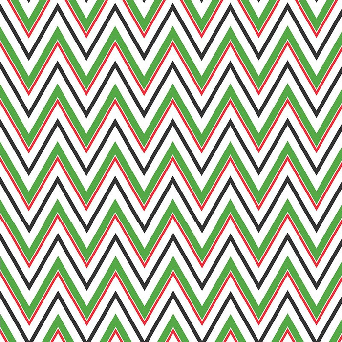 BIG ZIGZAG / green - single jersey with elastane