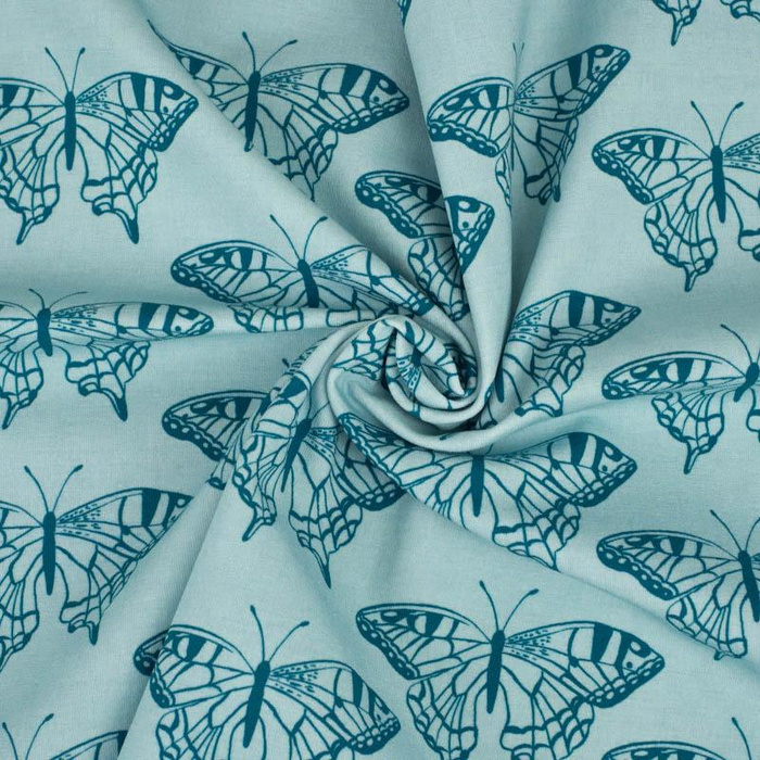 BUTTERFLIES / sea blue (PURPLE BUTTERFLIES)