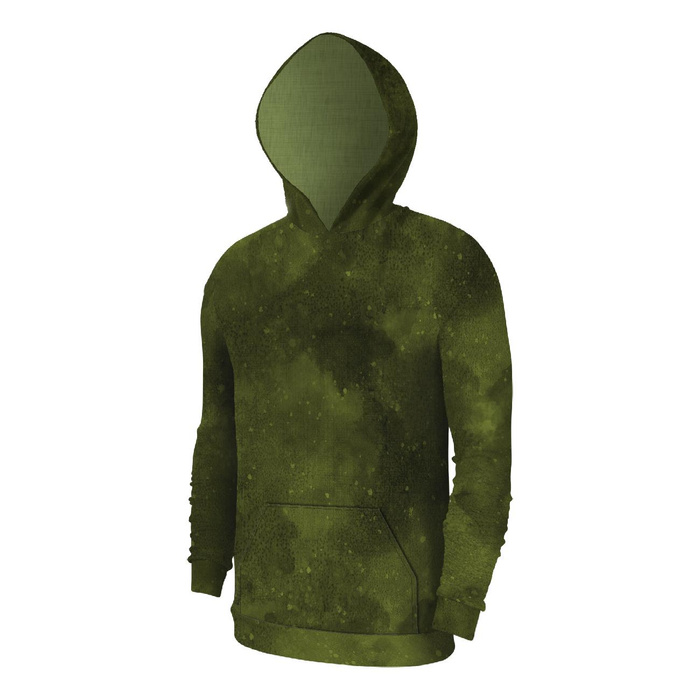 MEN’S HOODIE (COLORADO) - GRUNGE PAT. 2 (olive) - sewing set L
