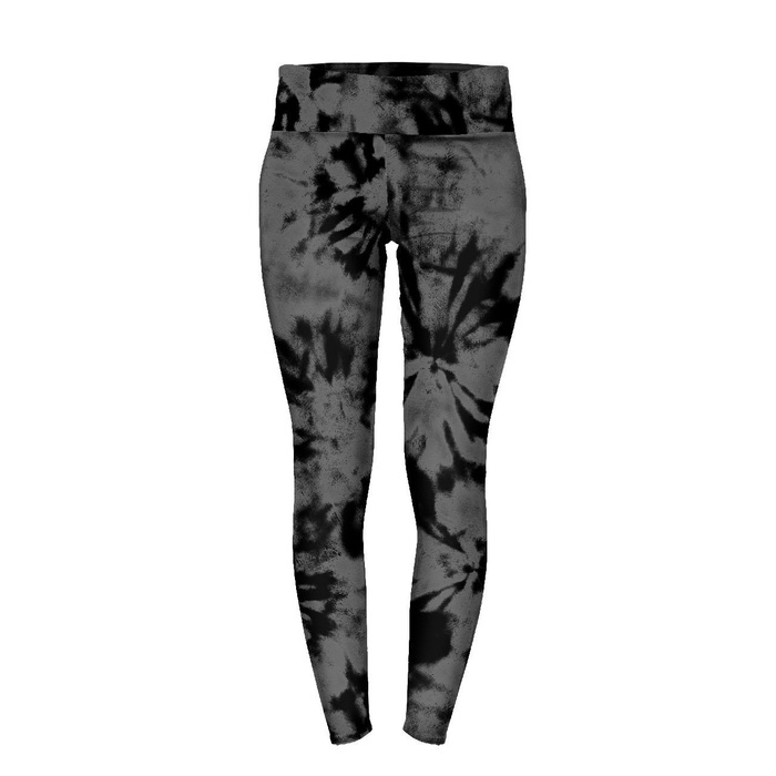 LEGGINSY SPORTOWE - SZARY BATIK - M