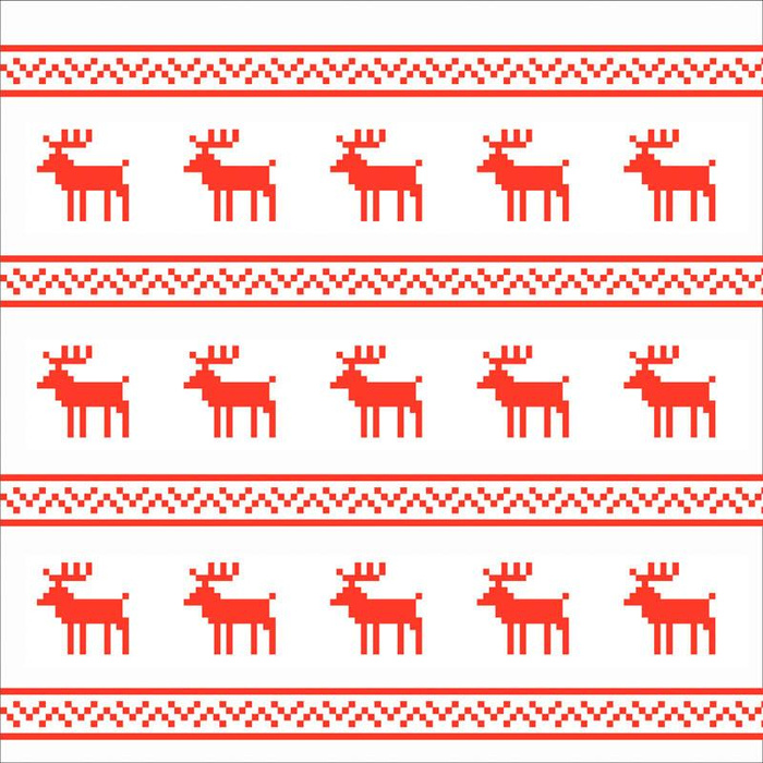 KISSENPANEL - RENTIERE / rot Streifen