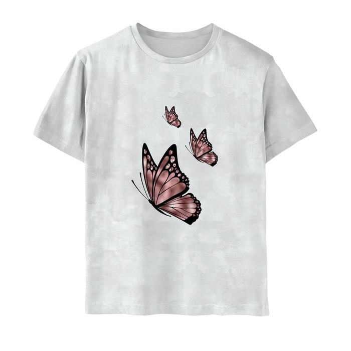 KINDERPYJAMA "ADA" - SCHMETERLING M.3 (GLITTER SCHMETTERLINGE) - Nähset 