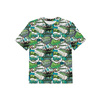 KID’S T-SHIRT - COMIC BOOK (green - blue) - single jersey (128/134)