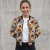 AUTUMN FLOWERS WZ. 27 - Linen 100%