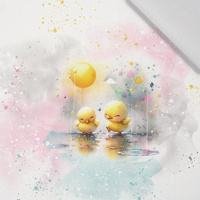 DUCKIE RAIN WZ. 3 - panel (60cm x 50cm)  Cotton woven fabric