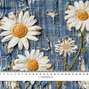 DAISIES DENIM IMITATION PAT. 3 - Viscose jersey