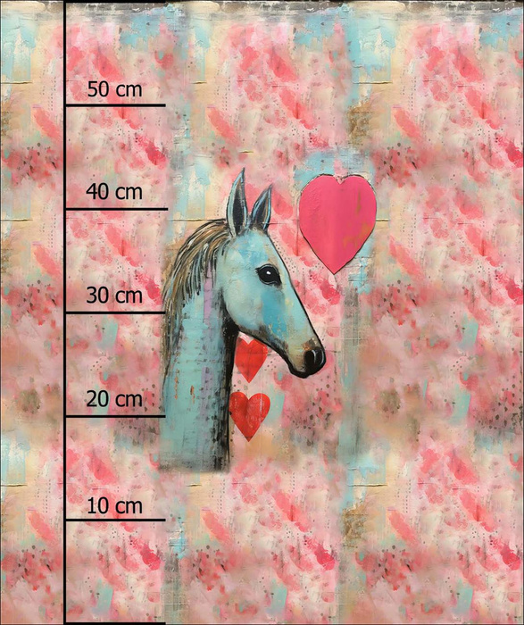 HORSE PORTRAIT - Paneel (60cm x 50cm) Voděodolná tkanina Oxford