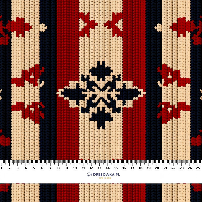 CHRISTMAS SWEATER wz.14 - brushed knitwear with elastane ITY