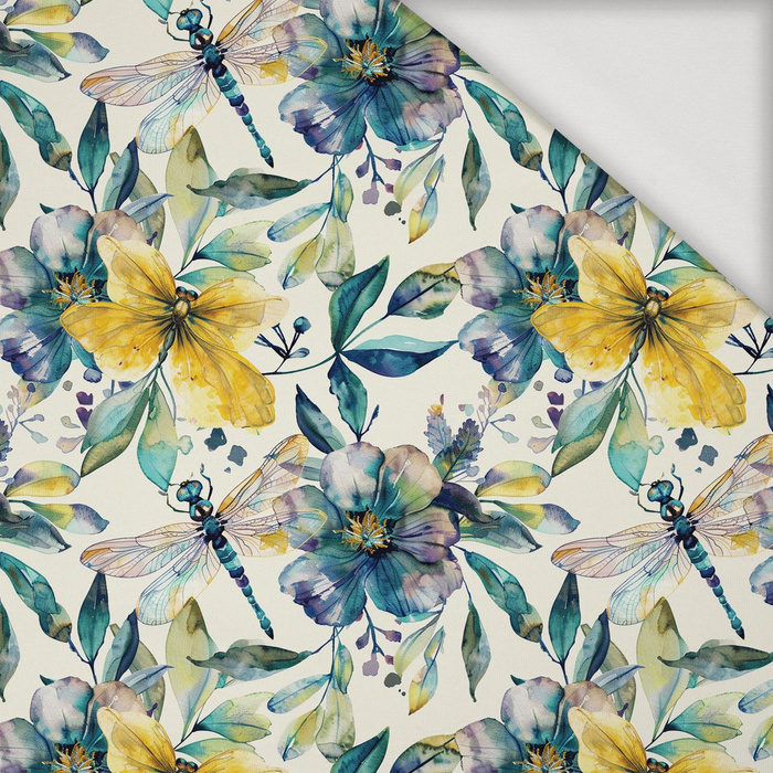 Butterfly & Flowers wz.8 - Viscose jersey