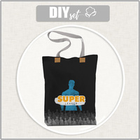 SHOPPER TASCHE - SUPER LEHRER - Wasserabweisende Webware - Nähset