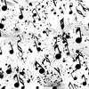 MUSIC NOTES PAT. 4 - Cotton muslin