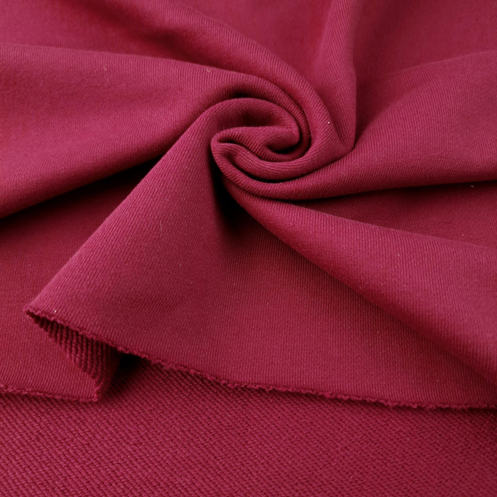 French terry TWILL / HEAVY 450g - maroon-m-31