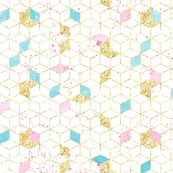 PASTELL MOSAIK (WUNDERLAND) - Baumwoll Webware