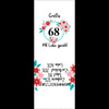 Mädchen Textillabel "BLUMEN" DE - Größe 74 - 9 Stck Set