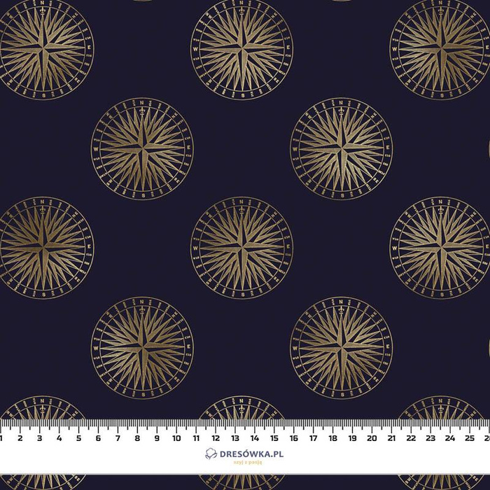 GOLDEN COMPASSES (GOLDEN OCEAN) / black- Upholstery velour 