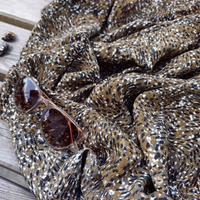 Viskosekrepp - ABSTRACT ANIMAL PRINT / braun