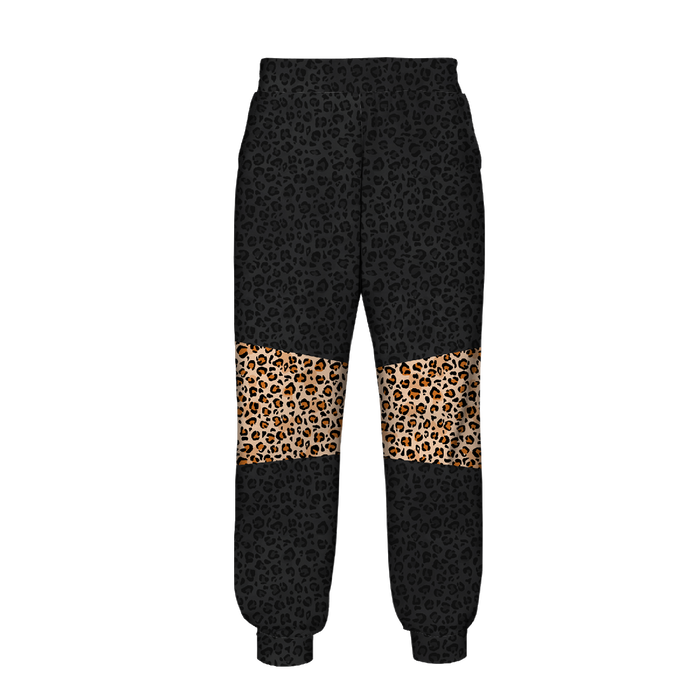 DAMEN JOGGINGHOSE (NOEMI) - LEOPARD / SPRENKEL - Nähset L