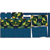 XL bag with in-bag pouch 2 in 1 - GREEN LEAVES wz.2 - sewing set