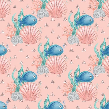 RYBKI I MUSZELKI (BAJKOWY OCEAN) / różowy (PINK)