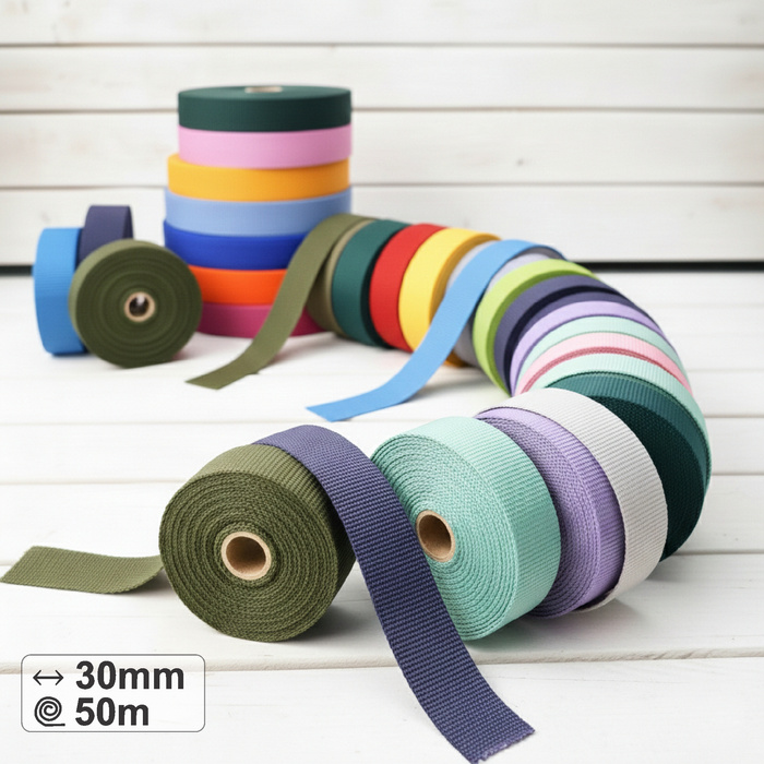 Gurtband 30 mm, 50 m - barva na výběr
