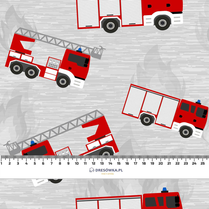 WOZY STRAŻACKIE - Jersey wiskozowy WE210