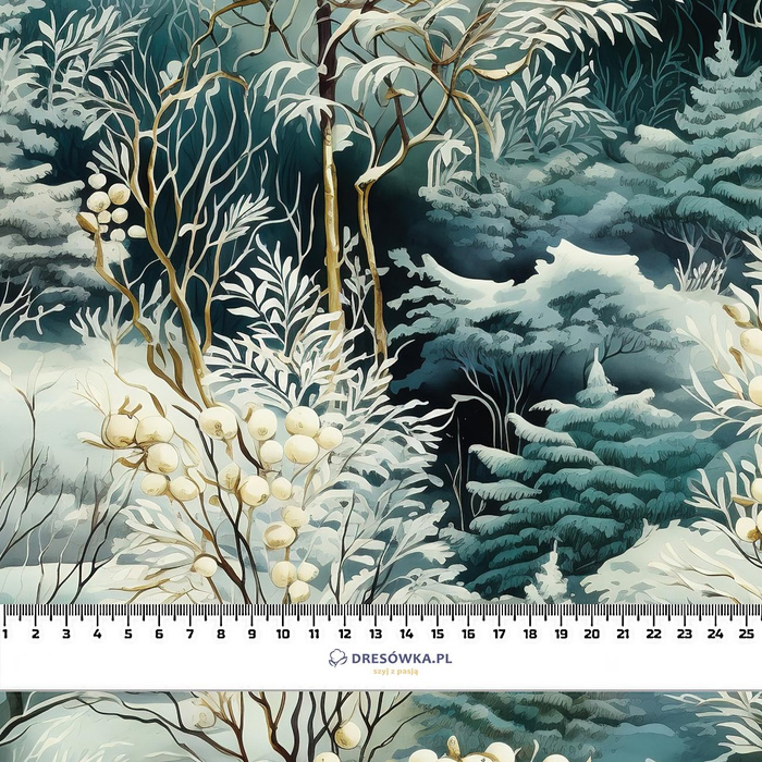 WINTER FOREST M. 3 - Webware für Tischdecken