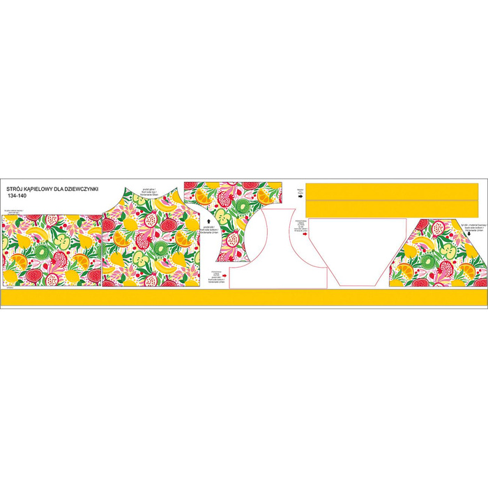 Dívčí plavky - Tutti Frutti wz.9 - 98-104