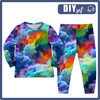 KINDERPYJAMAS "MIKI" - REGENBOGENWOLKEN - Nähset (122/128)
