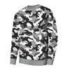 BASIC HERREN SWEATSHIRT (OREGON) - CAMOUFLAGE GRAU - Sommersweat L