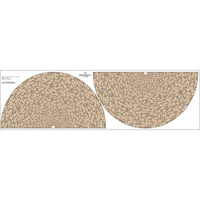 PASTEL FLOWERS PAT 2 - circle skirt panel M