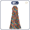 ŠATY "DALIA" MAXI (L-XL) -  FLOWERS vz.41 - Sada šití 