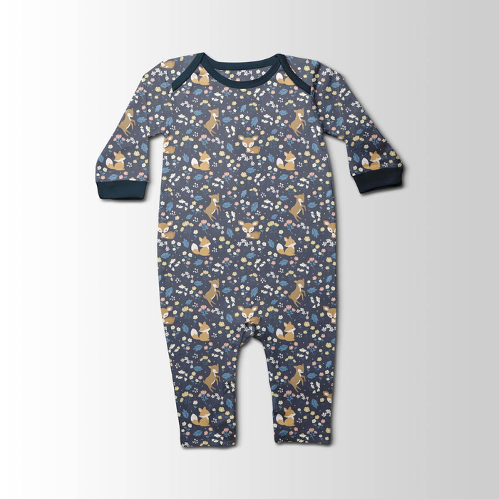 ANIMALS ON A MEADOW  - looped knit fabric with elastane ITY