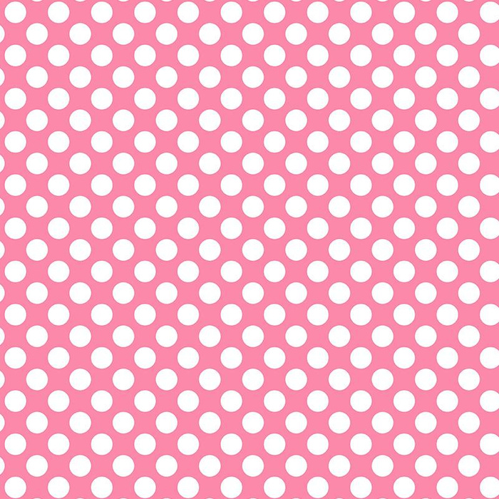 WHITE DOTS / pink - single jersey with elastane