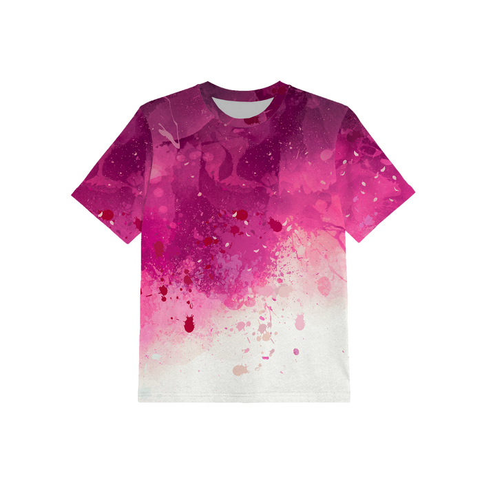 2-PACK - KINDER T-SHIRT - BLUMEN UND KLECKSE - Nähset