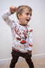 REINDEER / brown - panoramic panel looped knit (60cm x 150cm)