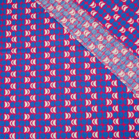 COLORFUL SEMICIRCLES / fuchsia - POPLIN 100% cotton