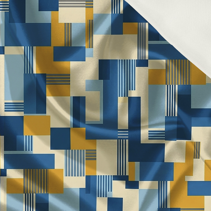 RETRO GEOMETRIC WZ. 3 - Satyna