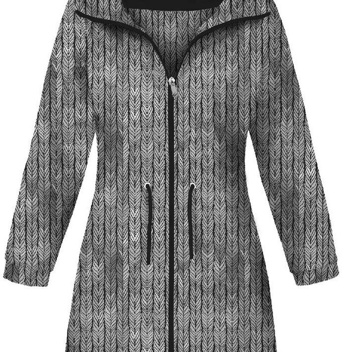 DAMENPARKA (ANNA) - ZOPF / grau - Nähset