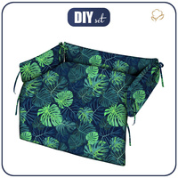ANIMAL BED - MONSTERA 2.0 / navy - sewing set - M