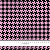 BLACK HOUNDSTOOTH / pink - Waterproof woven fabric