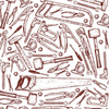 TOOLS / sepia - white - looped knit 