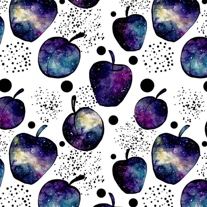 GALACTIC FRUITS - Cotton woven fabric
