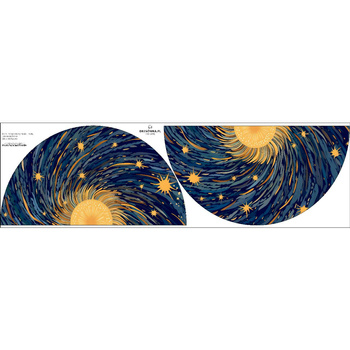 WATERCOLOR GALAXY - panel na spódnicę z koła M