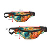 HIP BAG - FLOWERS PAPAYA ORANGE WZ. 6 - Choice of sizes
