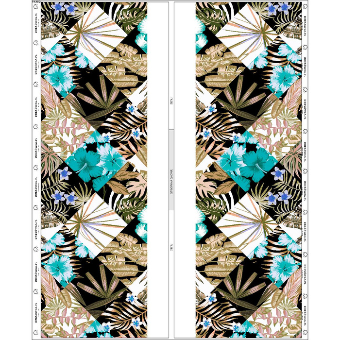 PAREO - TROPICAL CHECK / golden - sewing set